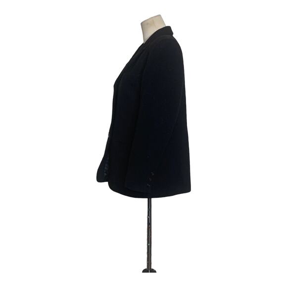 Norton McNaughton vintage black wool 3 buttons blazer size 8P - Picture 8 of 10